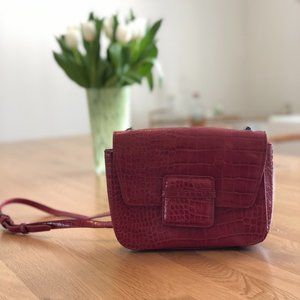 Parfois Embossed Animal Red Purse Like New